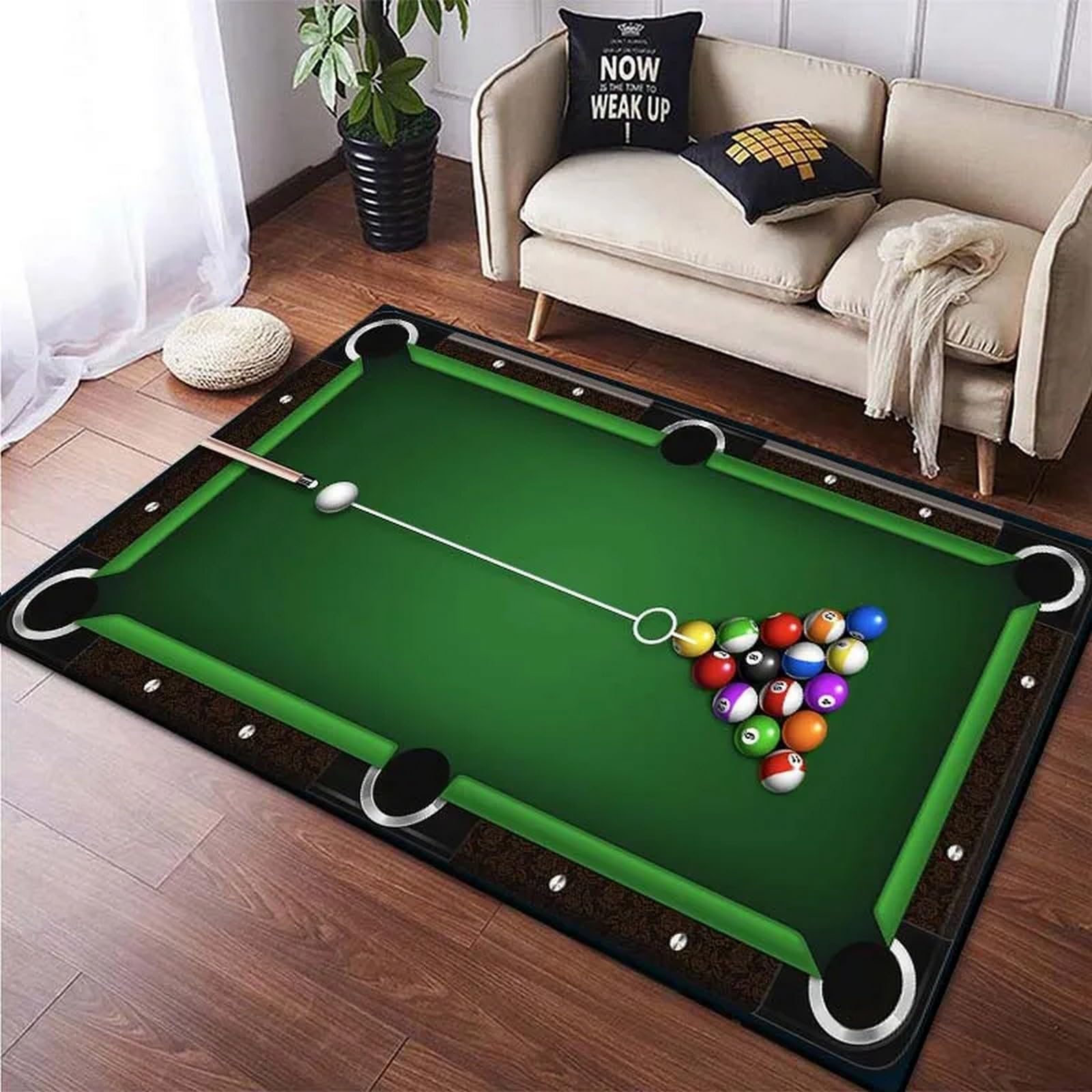 Billiards Area Rug, Ball Game  - Outdoor Sport Area review and price