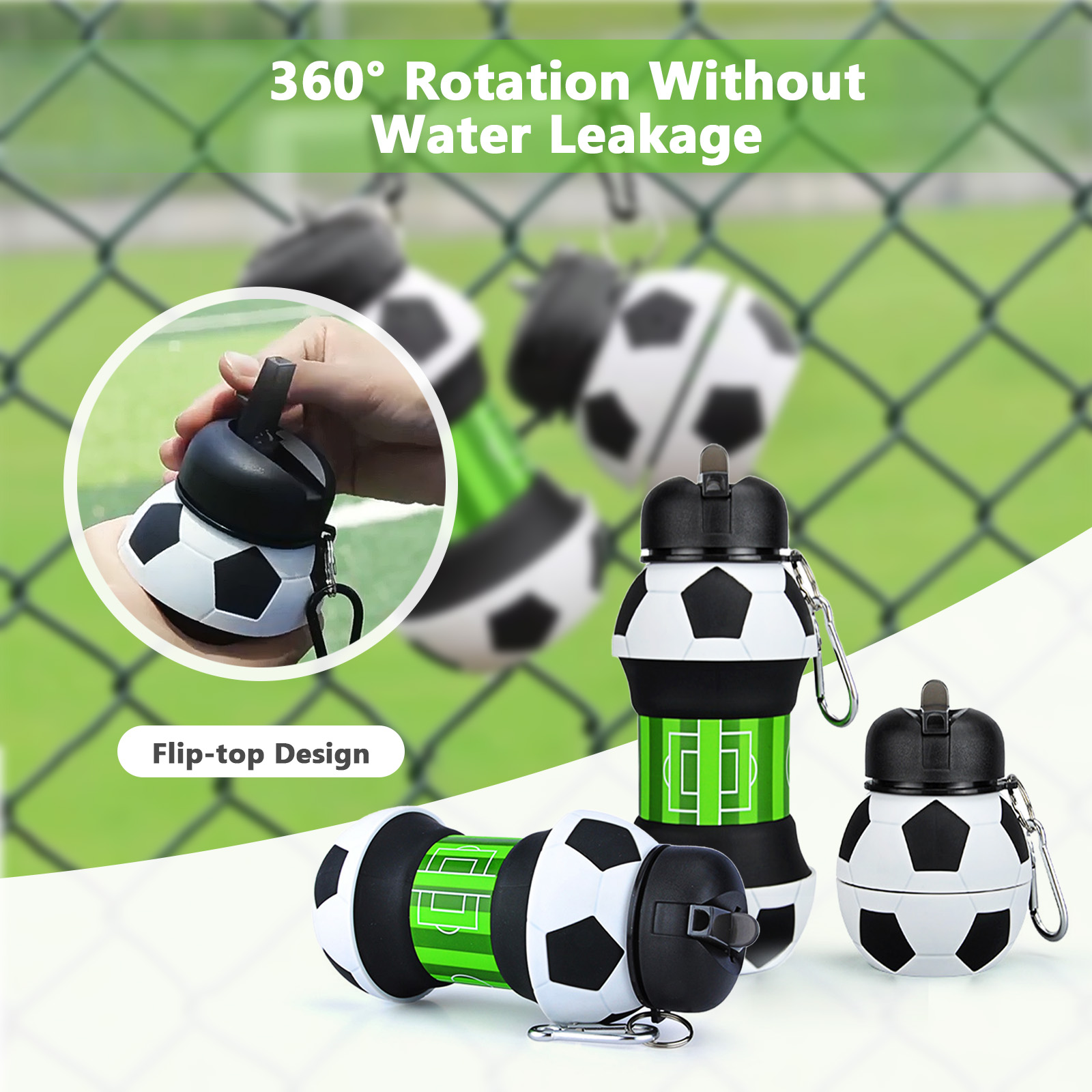 550ml Foldable Football Water  - Outdoor Sport Field review and price